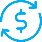 money in a circle icon
